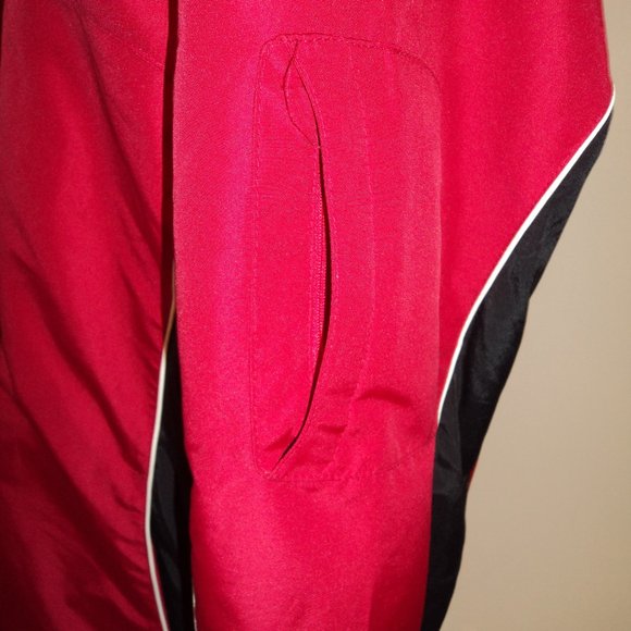 Pacific Trail Women's Small Jacket Coat Winter Ski Lined Red Black Pockets Zip - Picture 5 of 10